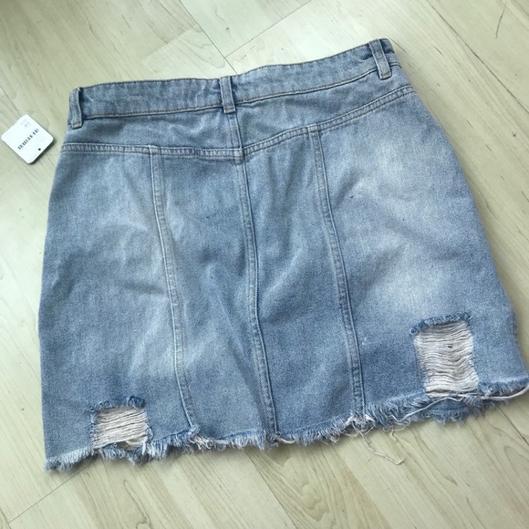 NWT Free People denim skirt - Picture 2 of 4